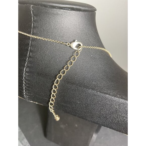 Geometric Gold & Silver Pendant Necklace With Adjustable Chain - Picture 3 of 3